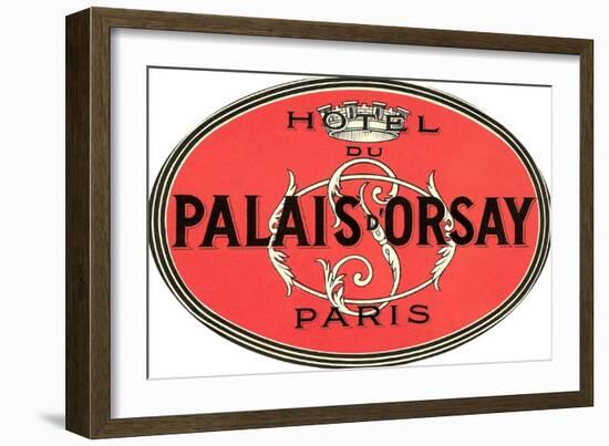 Hotel Du Palais D'Orsay-null-Framed Art Print