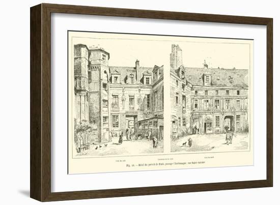 Hotel Du Prevot De Paris, Passage Charlemagne, Rue Saint-Antoine-null-Framed Giclee Print