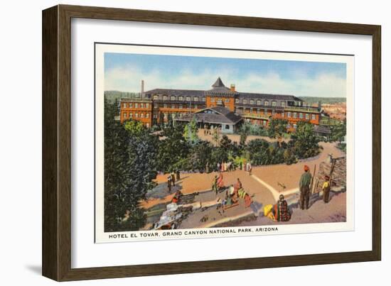 Hotel El Tovar, Grand Canyon-null-Framed Art Print