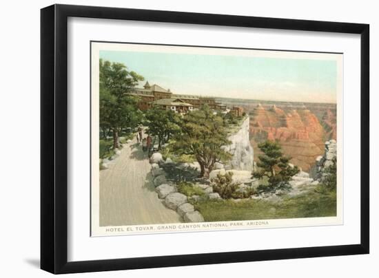 Hotel El Tovar, Grand Canyon-null-Framed Art Print