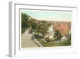 Hotel El Tovar, Grand Canyon-null-Framed Art Print