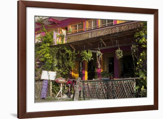 Hotel Entry, Flores, Lago Peten Itza, Guatemala, Central America-Colin Brynn-Framed Photographic Print