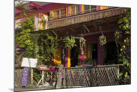Hotel Entry, Flores, Lago Peten Itza, Guatemala, Central America-Colin Brynn-Mounted Photographic Print
