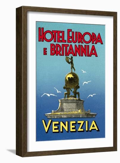 Hotel Europa E Britannia, Venice-null-Framed Art Print