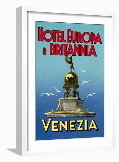 Hotel Europa E Britannia, Venice-null-Framed Art Print