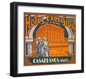 Hotel Excelsior, Casablanca, Maroc-null-Framed Art Print