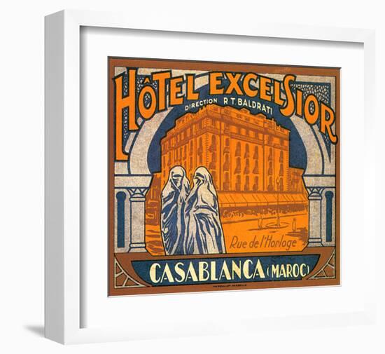 Hotel Excelsior, Casablanca, Maroc-null-Framed Art Print