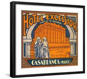 Hotel Excelsior, Casablanca, Maroc-null-Framed Art Print