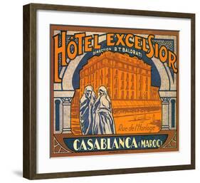 Hotel Excelsior, Casablanca, Maroc-null-Framed Art Print