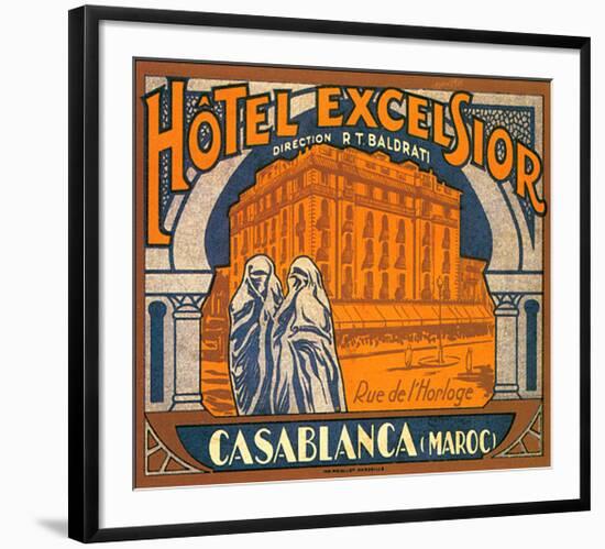 Hotel Excelsior, Casablanca, Maroc-null-Framed Art Print