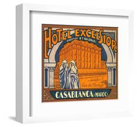 Hotel Excelsior, Casablanca, Maroc-null-Framed Art Print