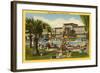 Hotel Flamingo Pool, Las Vegas, Nevada-null-Framed Art Print