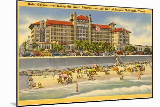 Hotel Galvez, Galveston, Texas-null-Mounted Art Print