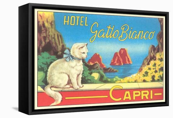 Hotel Gatto Bianco Capri-Found Image Press-Framed Stretched Canvas