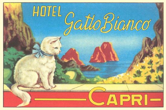 Hotel Gatto Bianco Capri' Giclee Print - Found Image Press | AllPosters.com