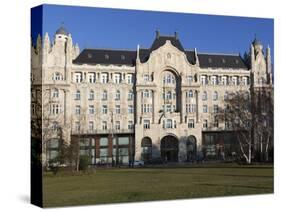 Hotel Gresham Palace, Roosevelt Ter, Budapest, Hungary, Europe-Stuart Black-Stretched Canvas