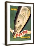 Hotel Hecht, St. Gallen-Charles Kuhn-Framed Art Print