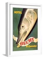 Hotel Hecht, St. Gallen-Charles Kuhn-Framed Art Print