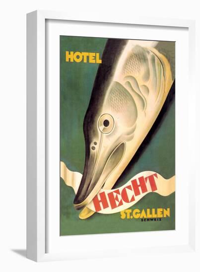 Hotel Hecht, St. Gallen-Charles Kuhn-Framed Art Print