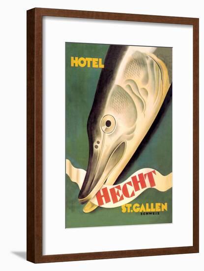 Hotel Hecht, St. Gallen-Charles Kuhn-Framed Art Print