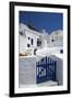 Hotel in Imerovigli, Santorini, Cyclades, Greece-Katja Kreder-Framed Photographic Print
