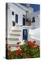 Hotel in Imerovigli, Santorini, Cyclades, Greece-Katja Kreder-Stretched Canvas