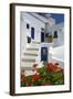 Hotel in Imerovigli, Santorini, Cyclades, Greece-Katja Kreder-Framed Photographic Print