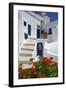 Hotel in Imerovigli, Santorini, Cyclades, Greece-Katja Kreder-Framed Photographic Print