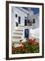 Hotel in Imerovigli, Santorini, Cyclades, Greece-Katja Kreder-Framed Photographic Print