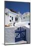 Hotel in Imerovigli, Santorini, Cyclades, Greece-Katja Kreder-Mounted Photographic Print