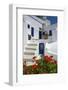 Hotel in Imerovigli, Santorini, Cyclades, Greece-Katja Kreder-Framed Photographic Print