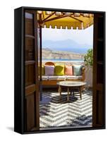 Hotel Interior Detail, Lindos, Rhodes, Greece-Doug Pearson-Framed Stretched Canvas