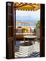 Hotel Interior Detail, Lindos, Rhodes, Greece-Doug Pearson-Stretched Canvas