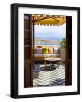 Hotel Interior Detail, Lindos, Rhodes, Greece-Doug Pearson-Framed Photographic Print