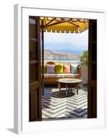 Hotel Interior Detail, Lindos, Rhodes, Greece-Doug Pearson-Framed Photographic Print