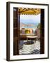 Hotel Interior Detail, Lindos, Rhodes, Greece-Doug Pearson-Framed Photographic Print