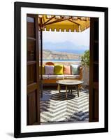 Hotel Interior Detail, Lindos, Rhodes, Greece-Doug Pearson-Framed Photographic Print