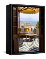 Hotel Interior Detail, Lindos, Rhodes, Greece-Doug Pearson-Framed Stretched Canvas