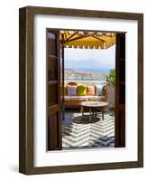 Hotel Interior Detail, Lindos, Rhodes, Greece-Doug Pearson-Framed Photographic Print