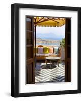 Hotel Interior Detail, Lindos, Rhodes, Greece-Doug Pearson-Framed Photographic Print