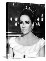 Hotel International THE V.I.P.S d'Anthony Asquith with Elizabeth Taylor, 1963 (b/w photo)-null-Stretched Canvas