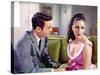 Hotel International THE V.I.P.S d'Anthony Asquith with Elizabeth Taylor and Louis Jourdan, 1963 (ph-null-Stretched Canvas