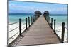 Hotel Jetty, Bwejuu Beach, Zanzibar, Tanzania, Indian Ocean, East Africa, Africa-Peter Richardson-Mounted Photographic Print