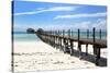 Hotel Jetty, Bwejuu Beach, Zanzibar, Tanzania, Indian Ocean, East Africa, Africa-Peter Richardson-Stretched Canvas