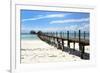 Hotel Jetty, Bwejuu Beach, Zanzibar, Tanzania, Indian Ocean, East Africa, Africa-Peter Richardson-Framed Photographic Print