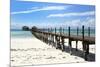 Hotel Jetty, Bwejuu Beach, Zanzibar, Tanzania, Indian Ocean, East Africa, Africa-Peter Richardson-Mounted Photographic Print