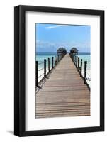 Hotel Jetty, Bwejuu Beach, Zanzibar, Tanzania, Indian Ocean, East Africa, Africa-Peter Richardson-Framed Photographic Print