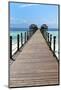 Hotel Jetty, Bwejuu Beach, Zanzibar, Tanzania, Indian Ocean, East Africa, Africa-Peter Richardson-Mounted Photographic Print