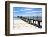 Hotel Jetty, Bwejuu Beach, Zanzibar, Tanzania, Indian Ocean, East Africa, Africa-Peter Richardson-Framed Photographic Print