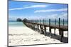 Hotel Jetty, Bwejuu Beach, Zanzibar, Tanzania, Indian Ocean, East Africa, Africa-Peter Richardson-Mounted Photographic Print